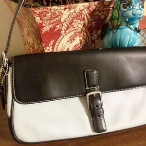 Genuine Coach Handbag in Pale Blue & Black